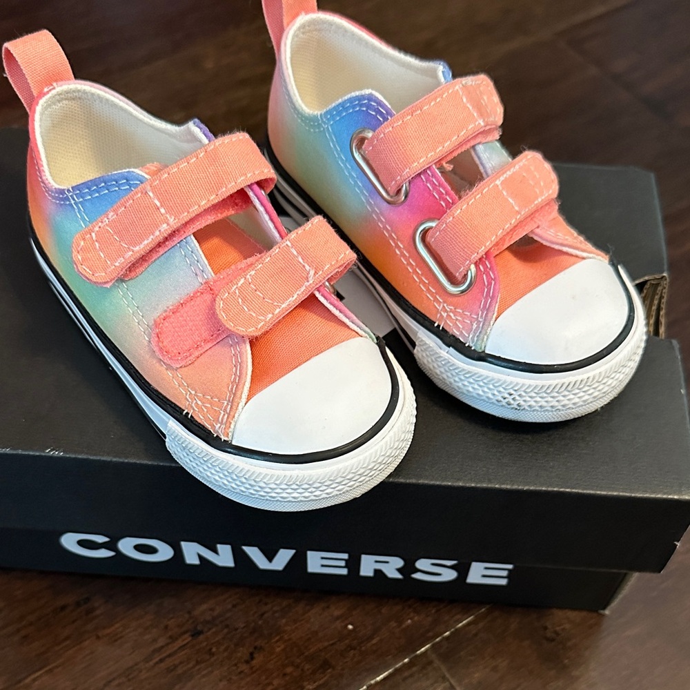 Converse Kids Multicolor Velcro Sneakers